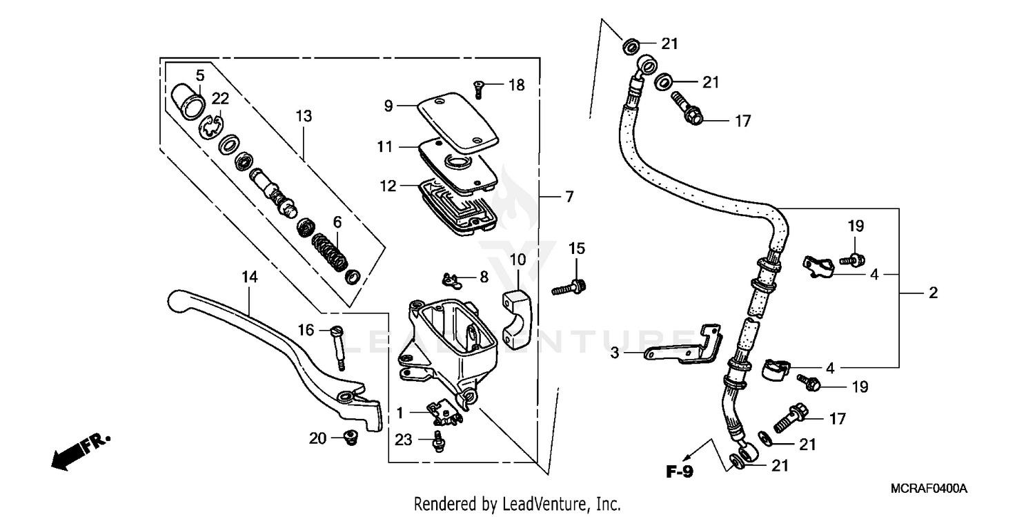 FRONT BRAKE MASTER CYLINDER