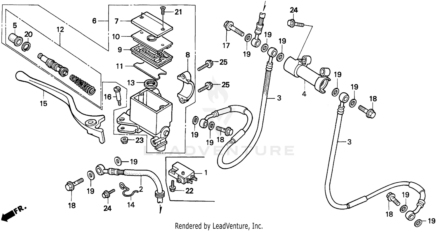 FR. BRAKE MASTER CYL.