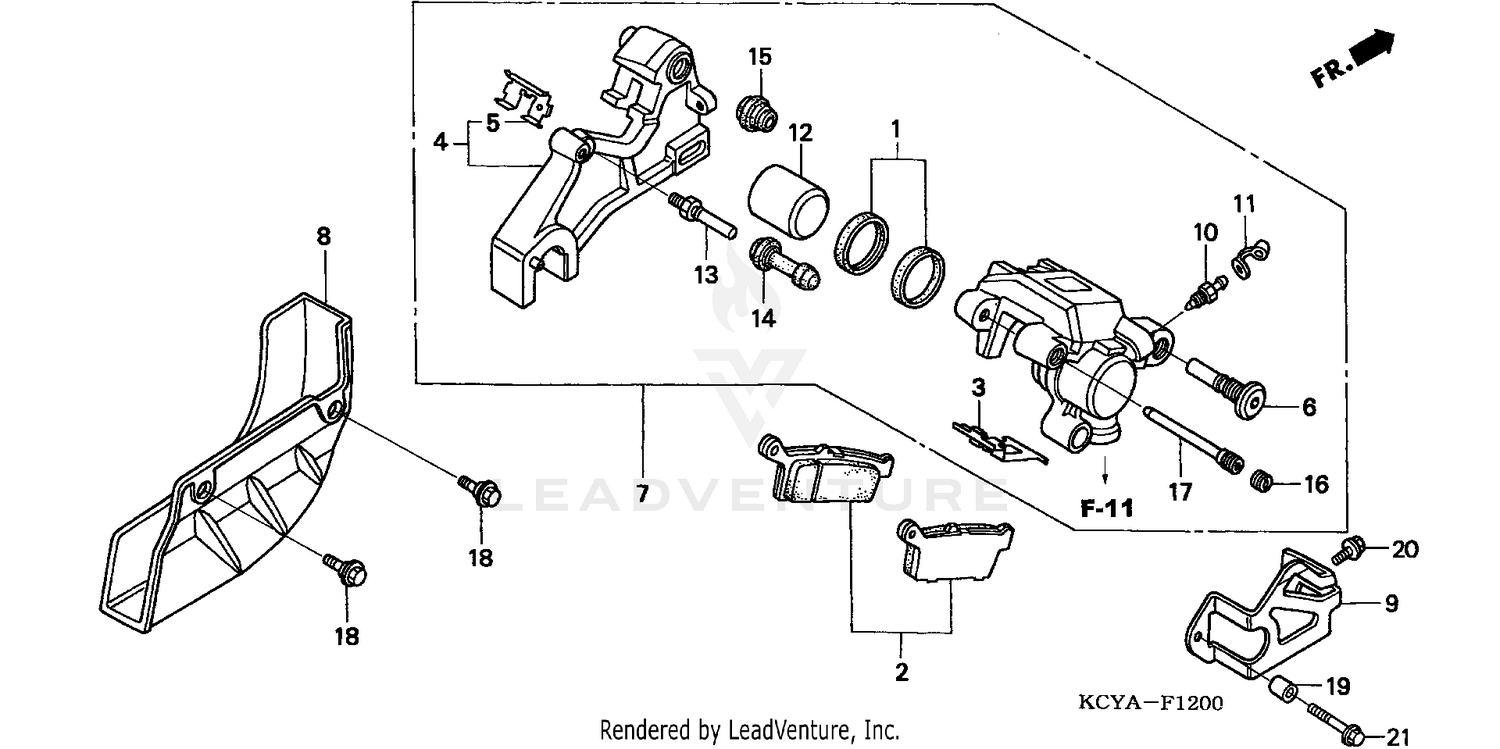 REAR BRAKE CALIPER