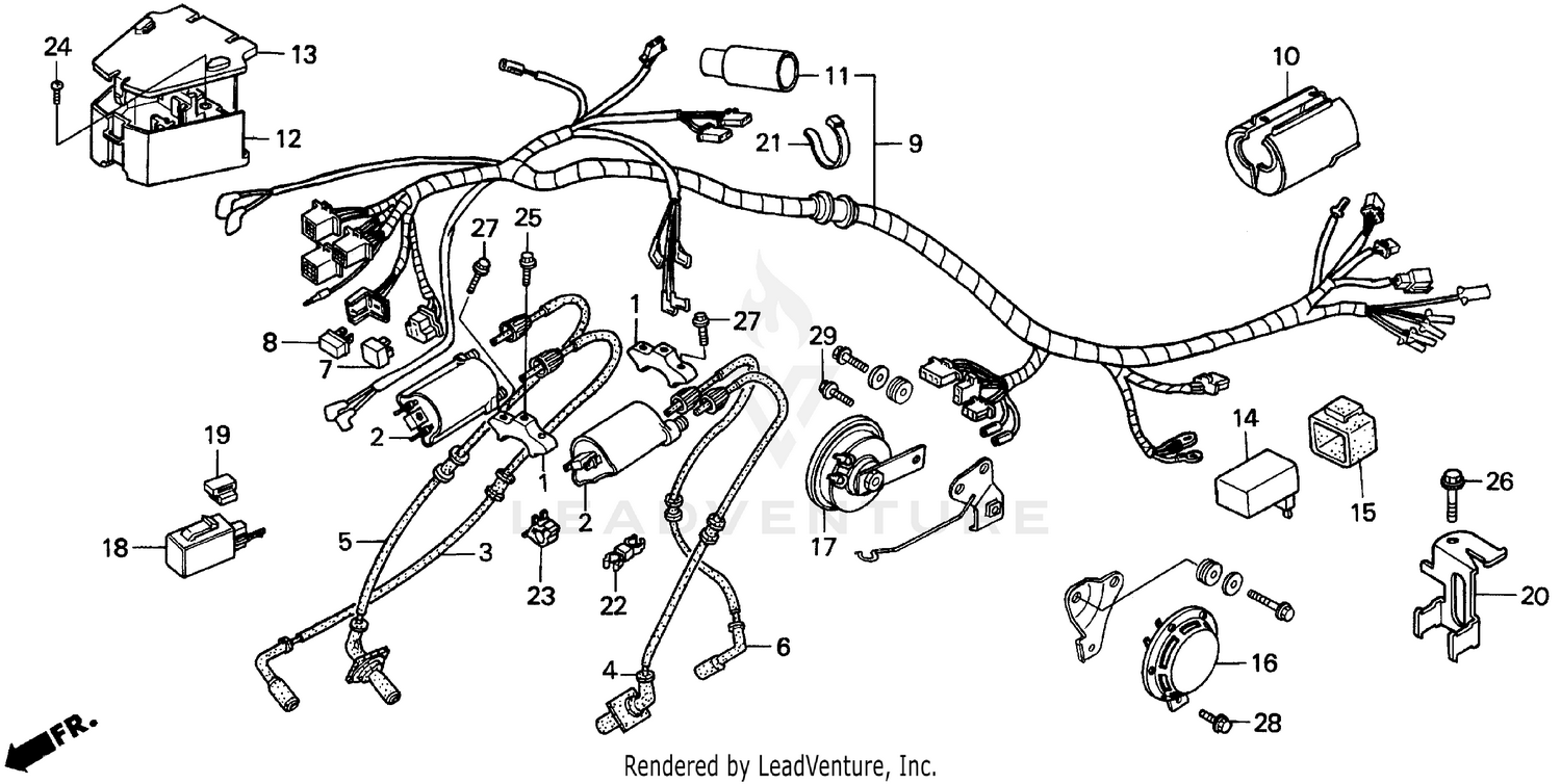 VT1100C WIRE HARNESS