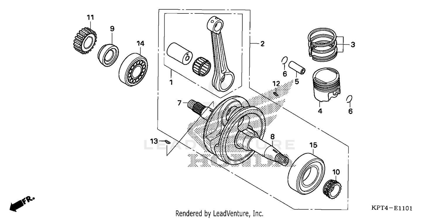 CRANKSHAFT + PISTON (2)