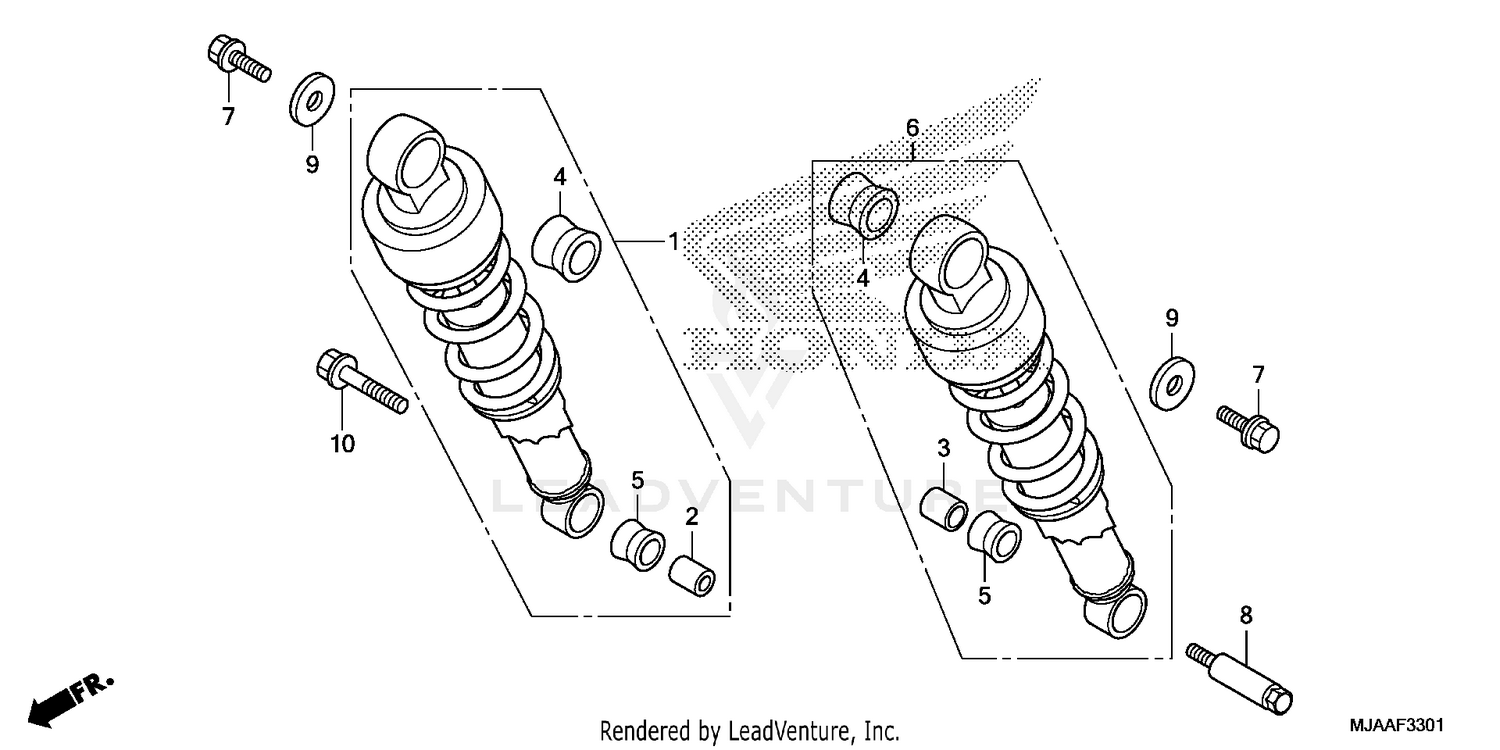 REAR SHOCK ABSORBER (2)