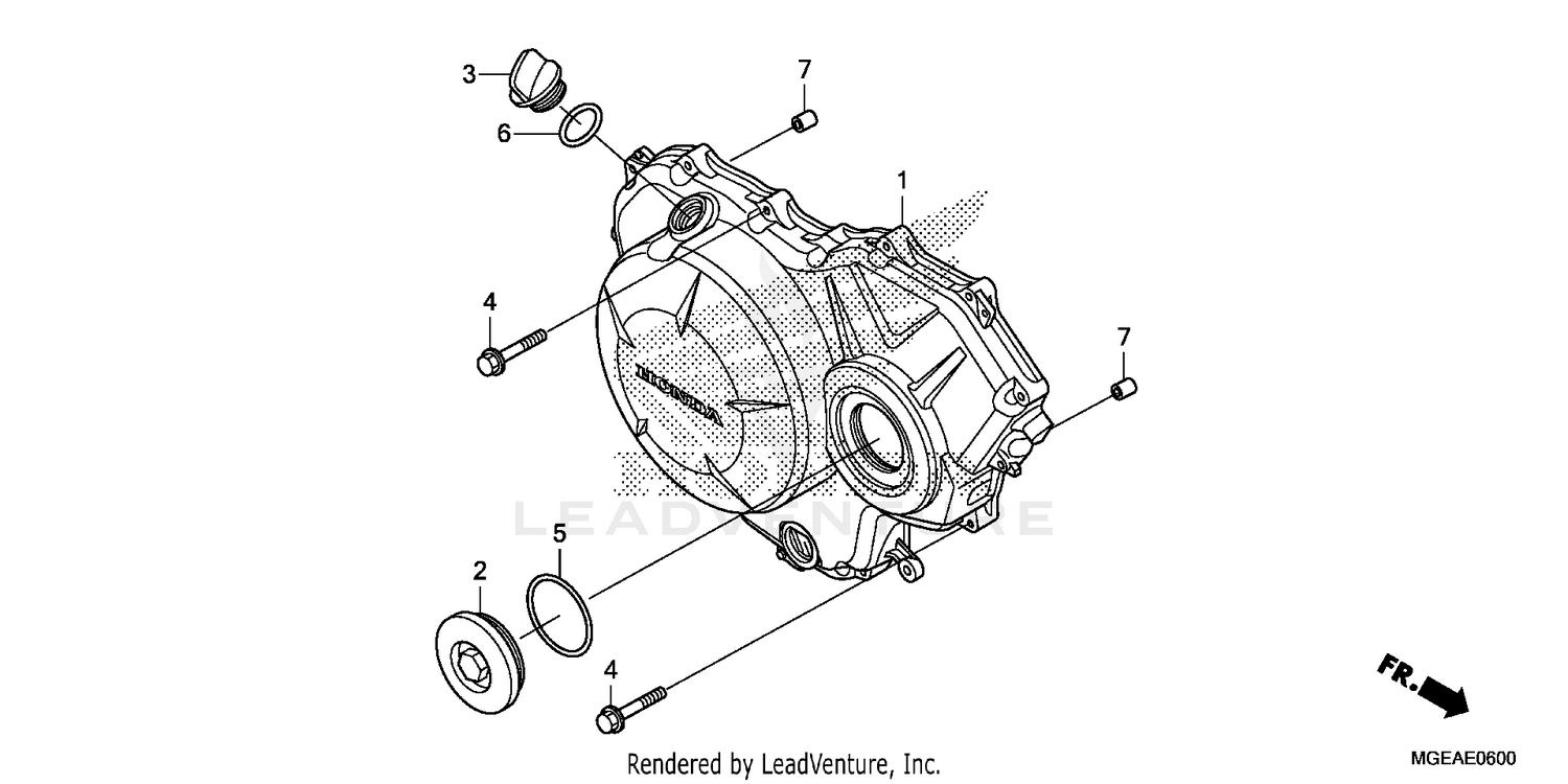 RIGHT CRANKCASE COVER (1)
