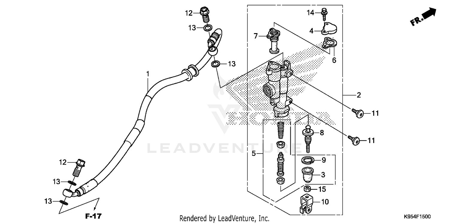 REAR BRAKE MASTER        CYLINDER