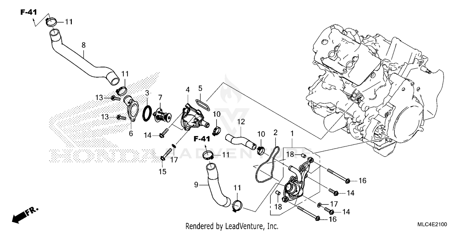 THERMOSTAT@WATER HOSE