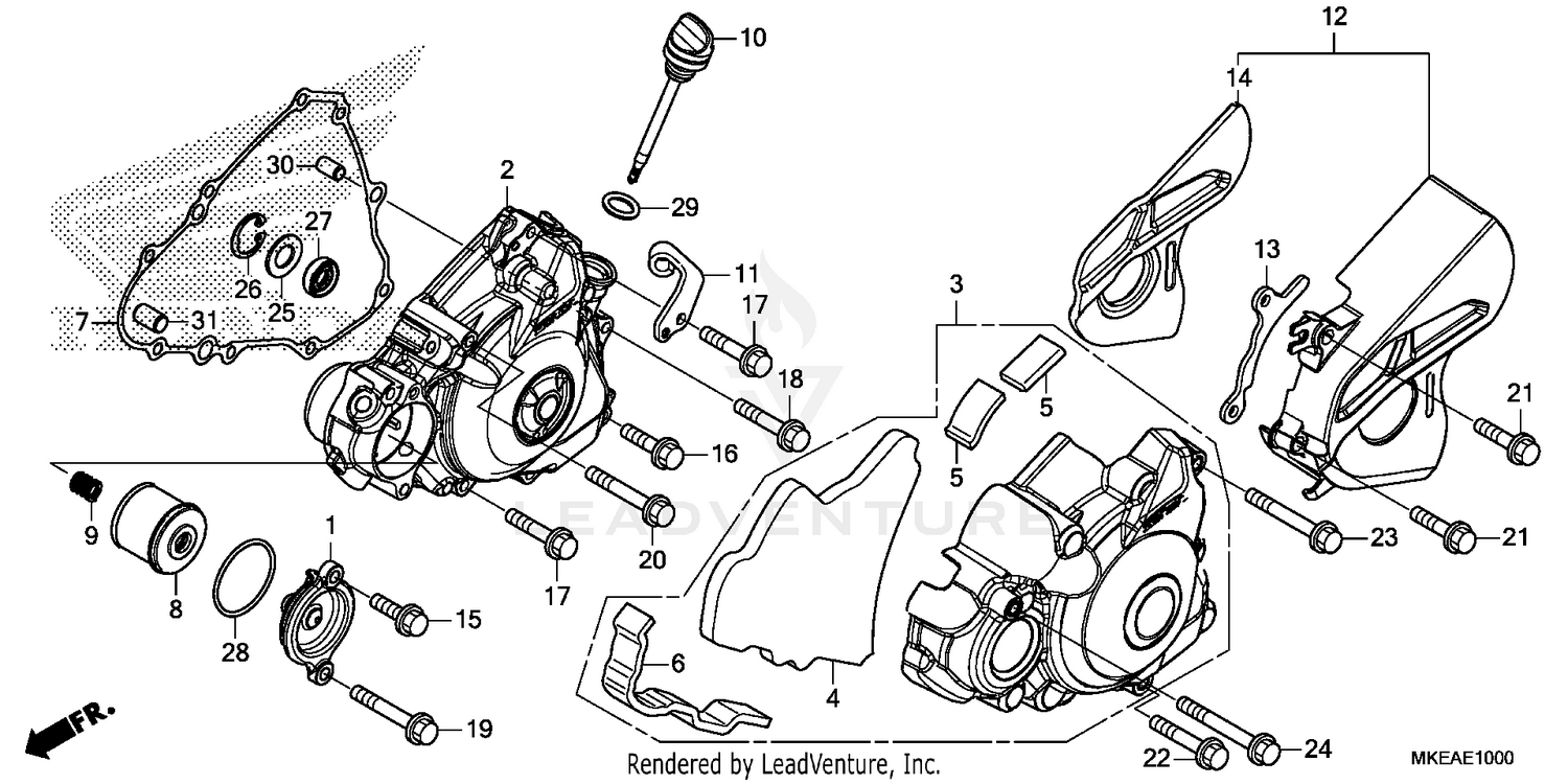 LEFT CRANKCASE COVER