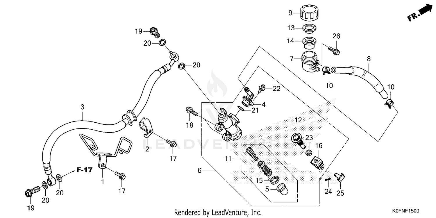 REAR BRAKE MASTER        CYLINDER