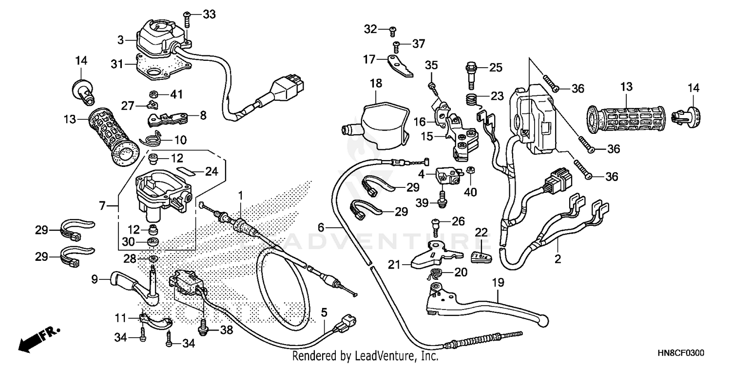 HANDLE LEVER@SWITCH@CABLE