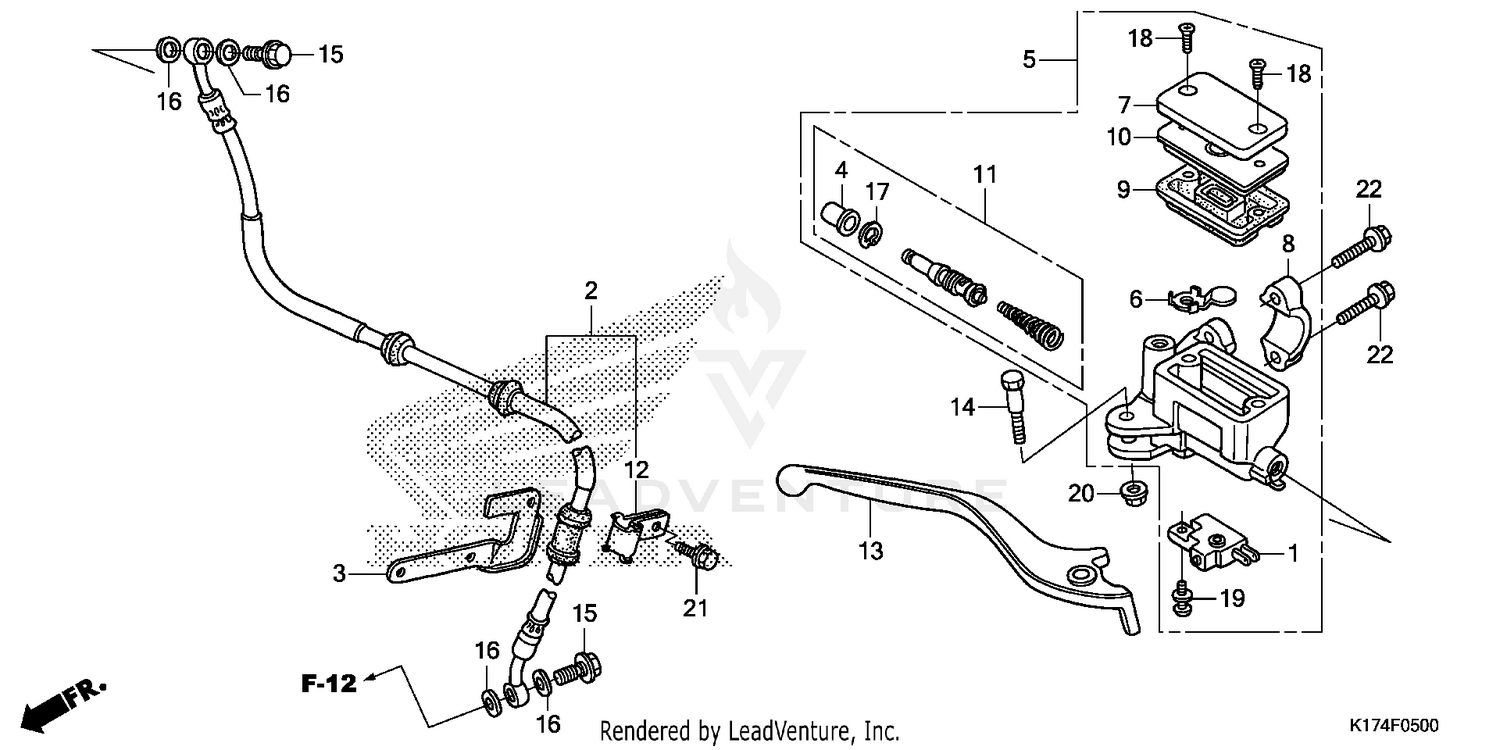 FRONT BRAKE MASTER CYLINDER