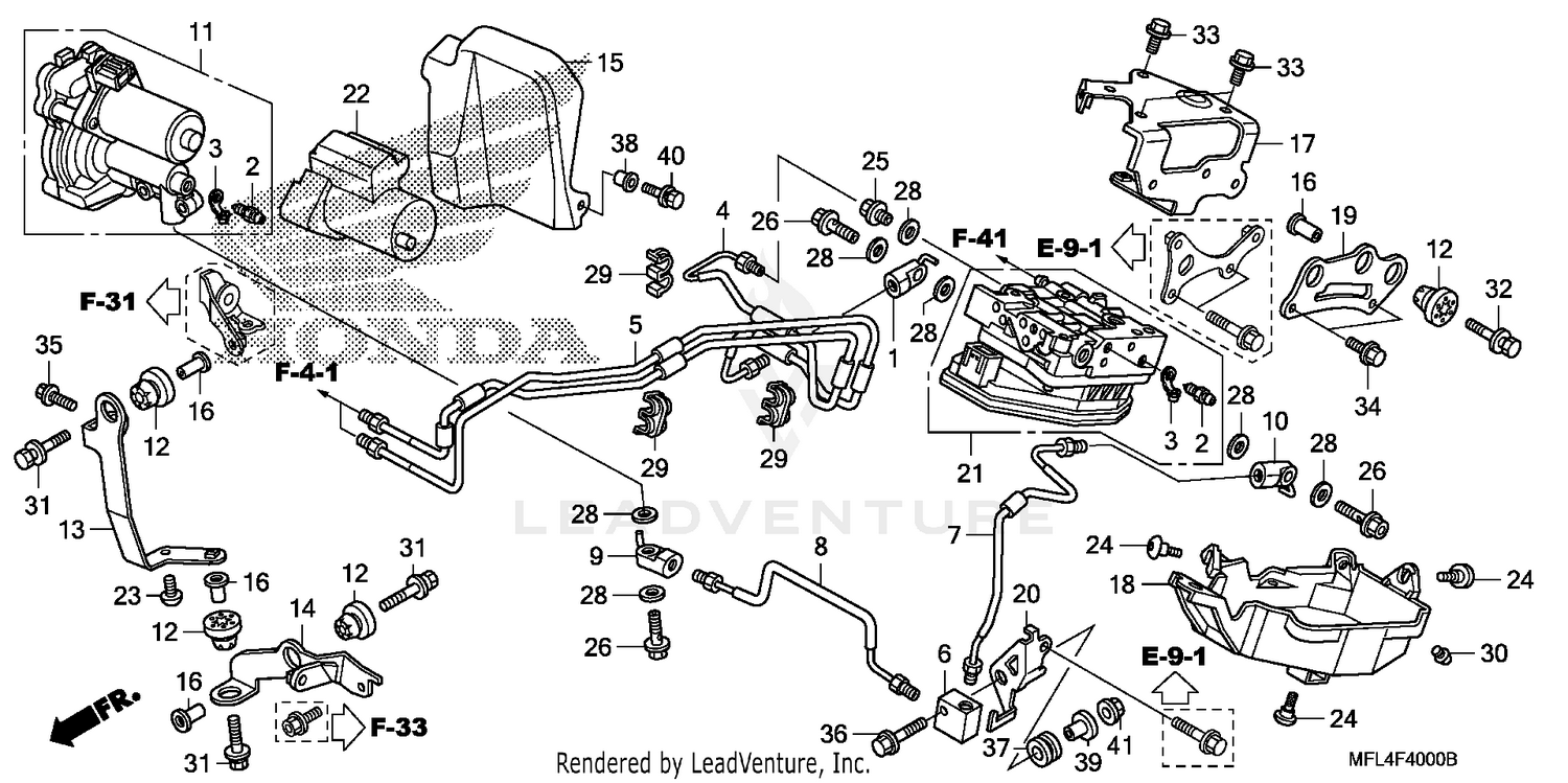 FRONT POWER UNIT@FRONT   VALVE UNIT
