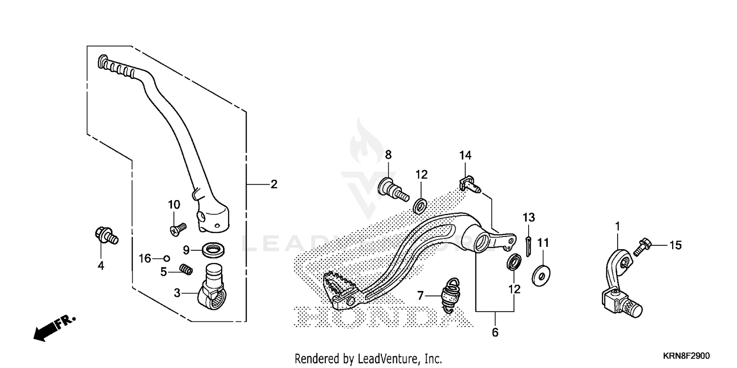 PEDAL@KICK STARTER ARM
