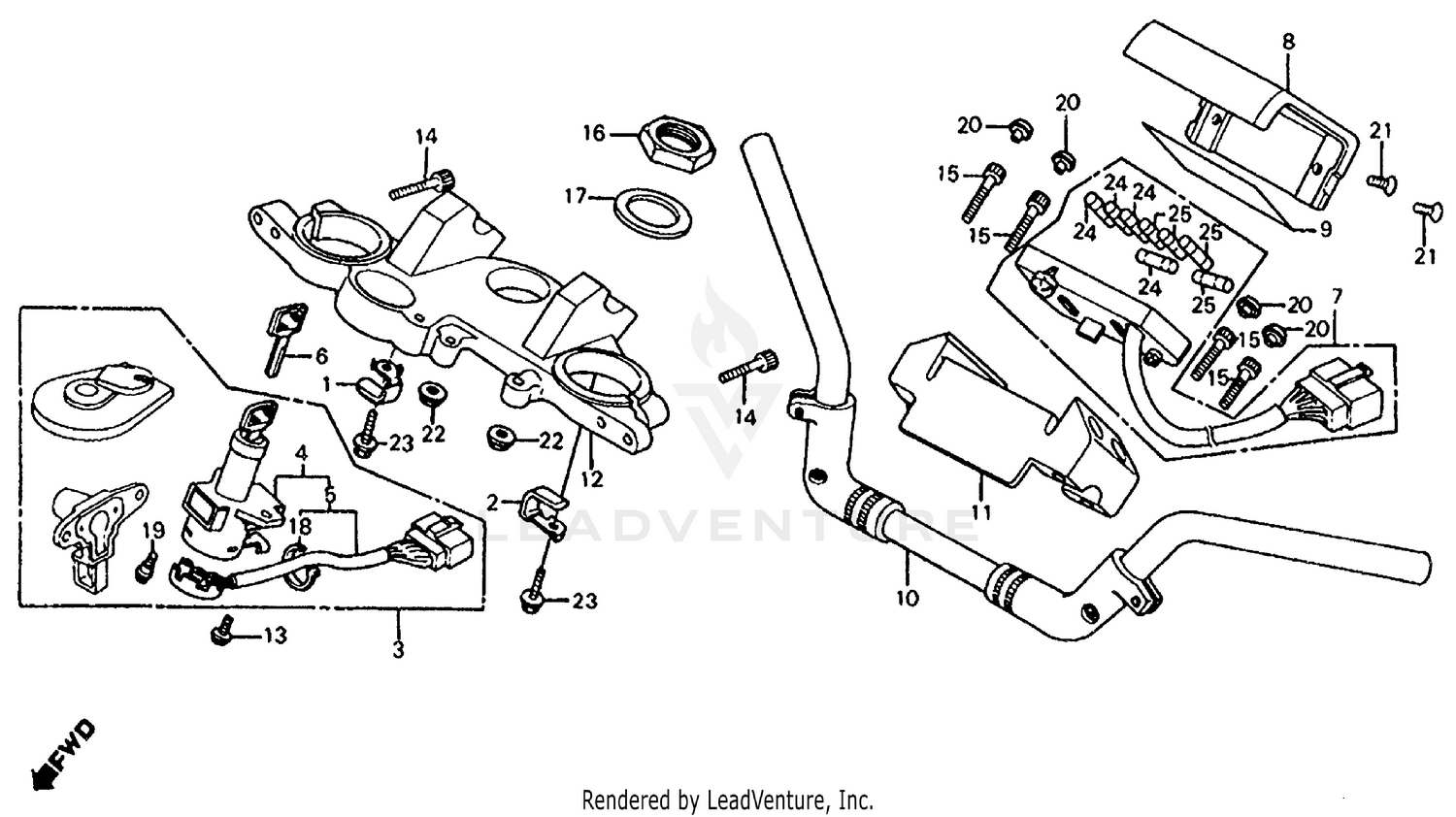 HANDLEBAR + TOP BRIDGE