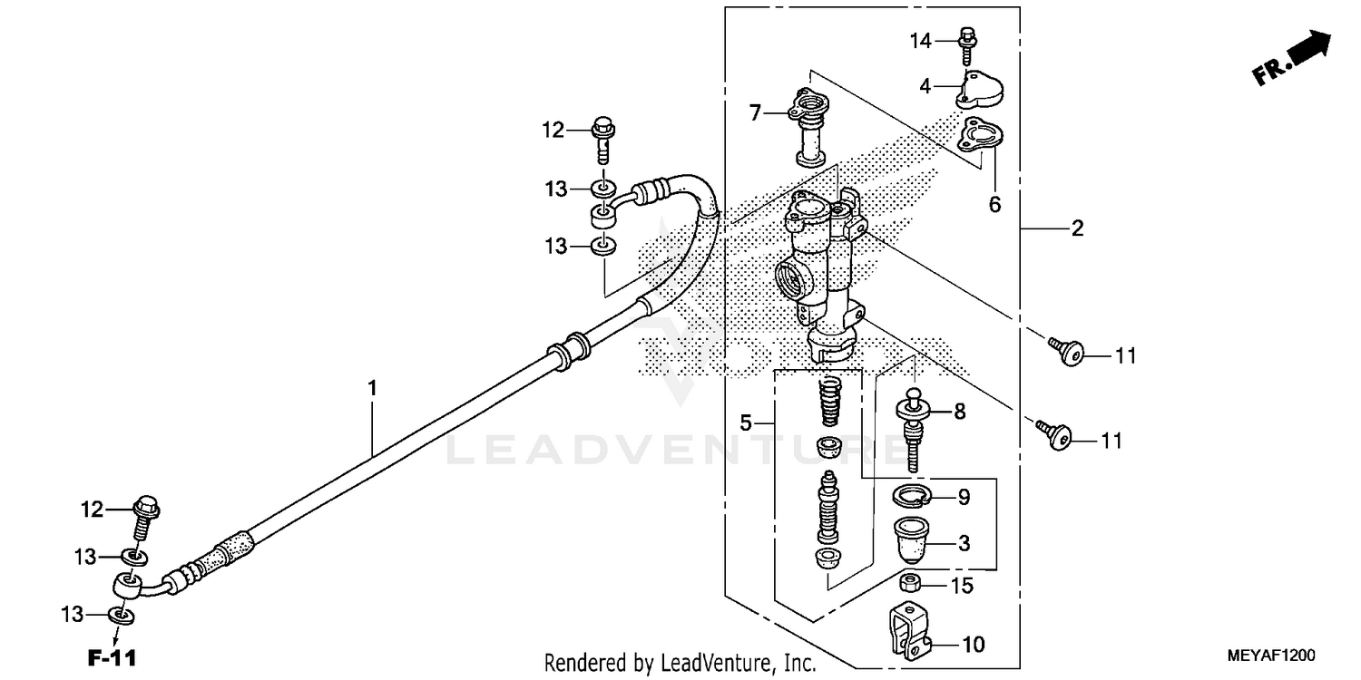 REAR BRAKE MASTER CYLINDER