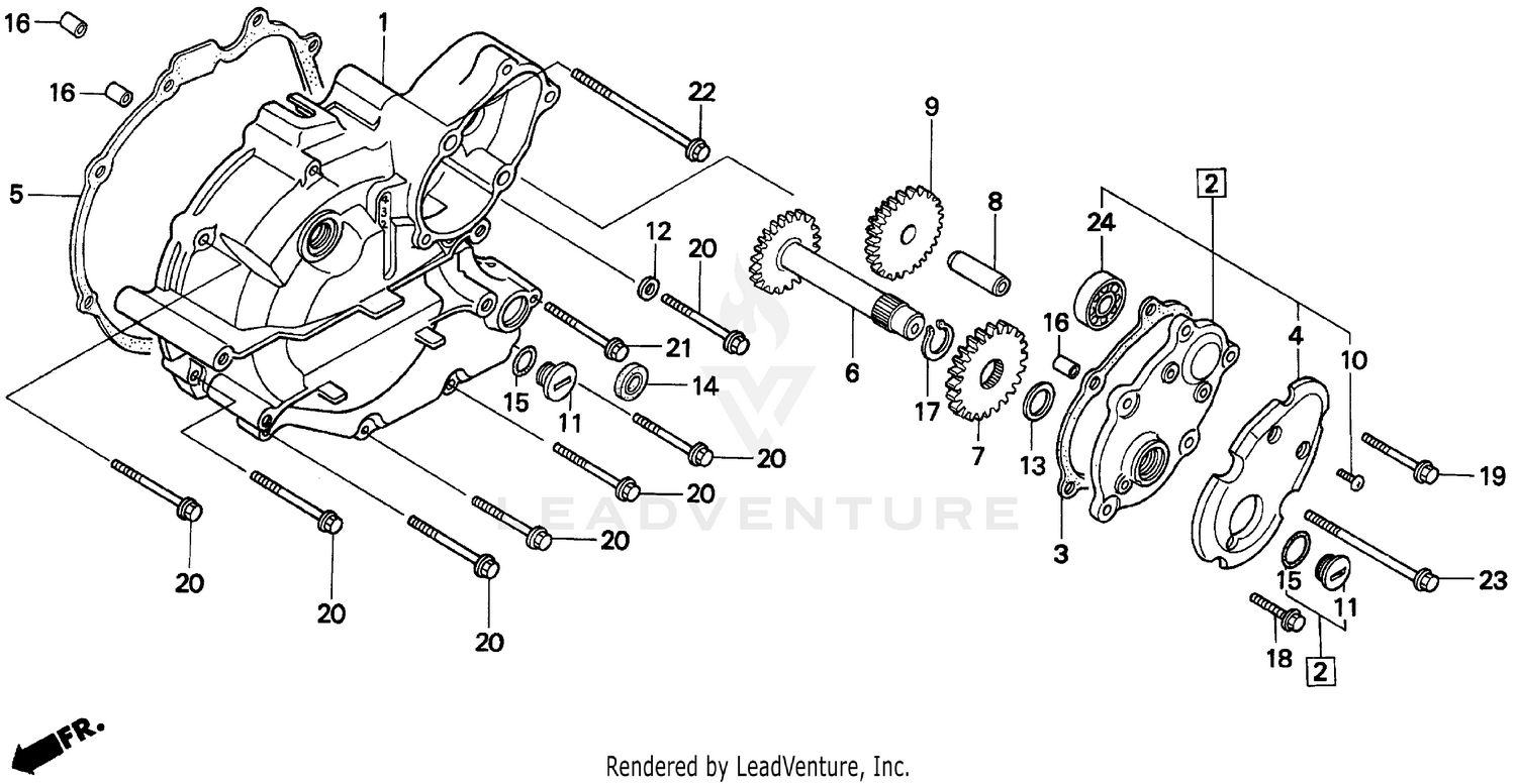 300 FW LEFT CRANKCASE COVER