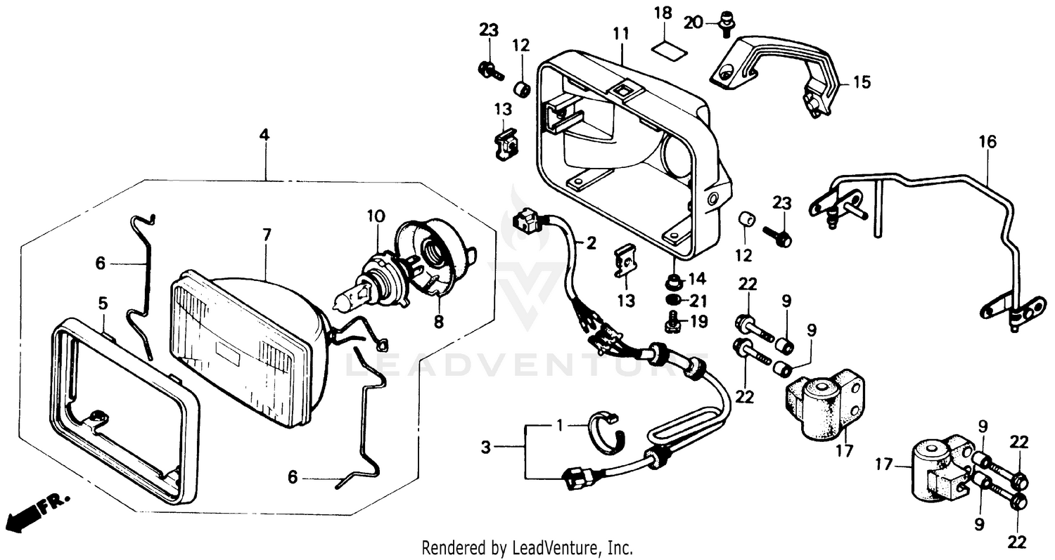 350D HEADLIGHT 88-89