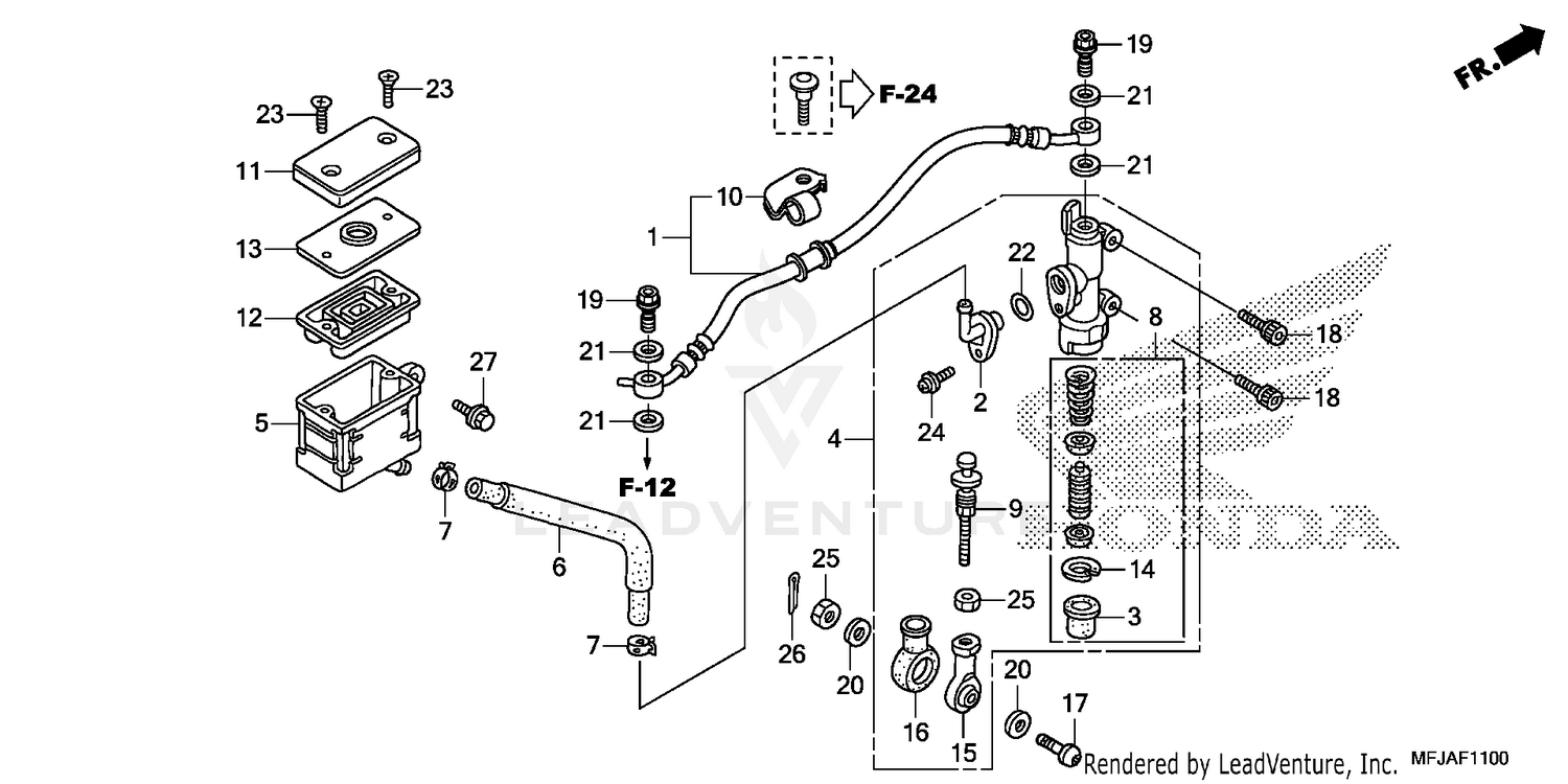 REAR BRAKE MASTER CYLINDER (CBR600RR)