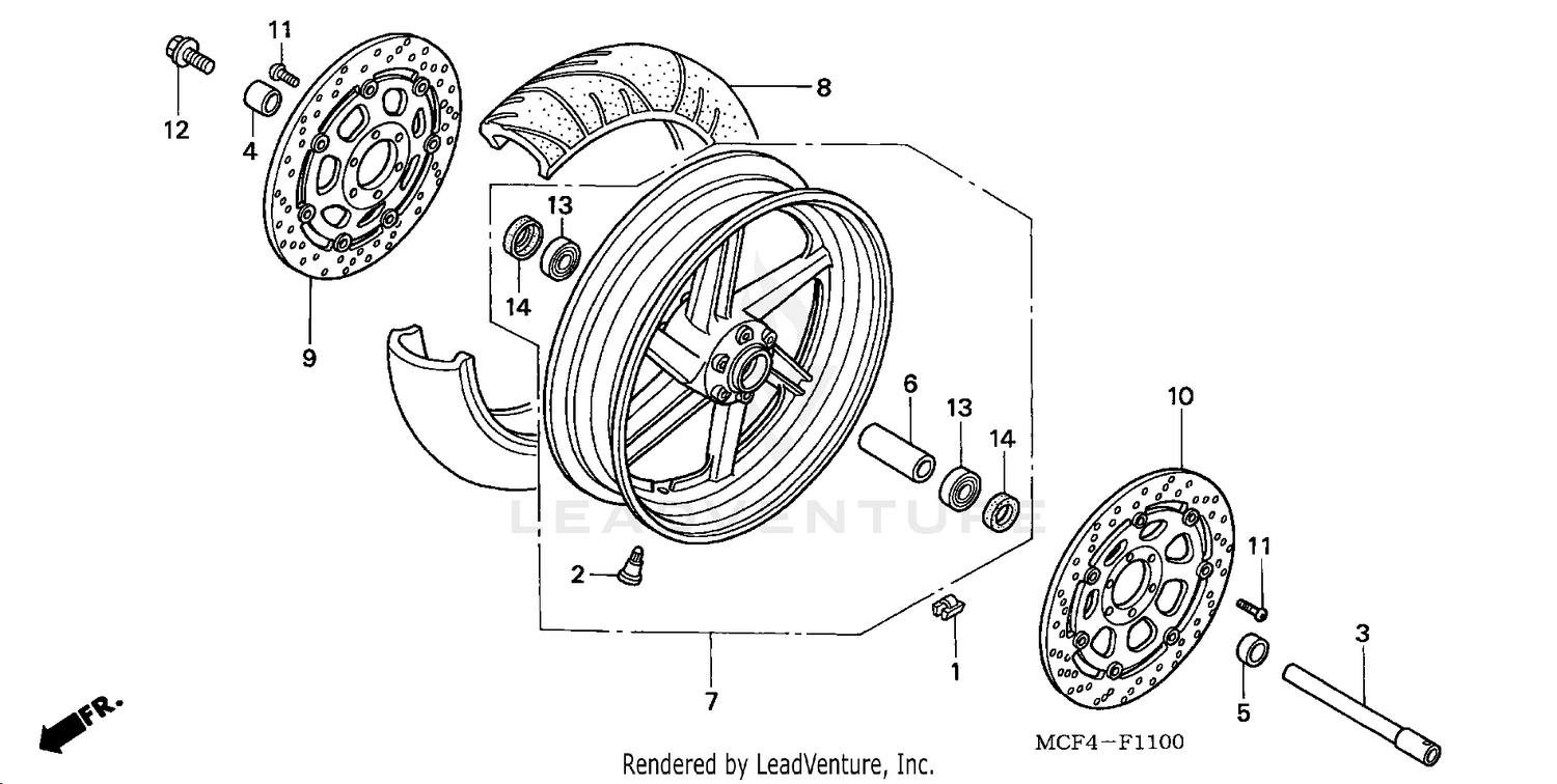 FRONT WHEEL ('00-'01)