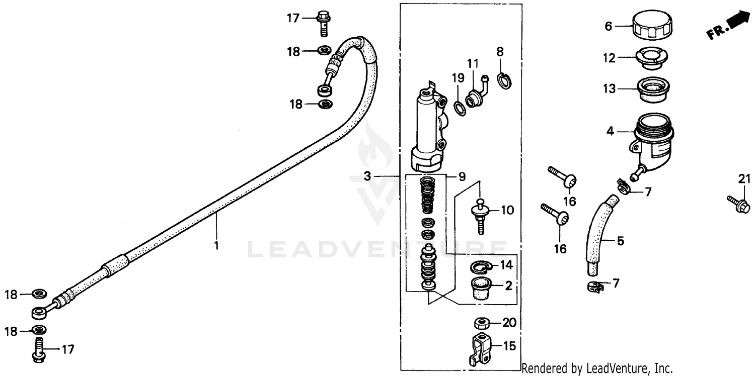 REAR BRAKE MASTER CYLINDER