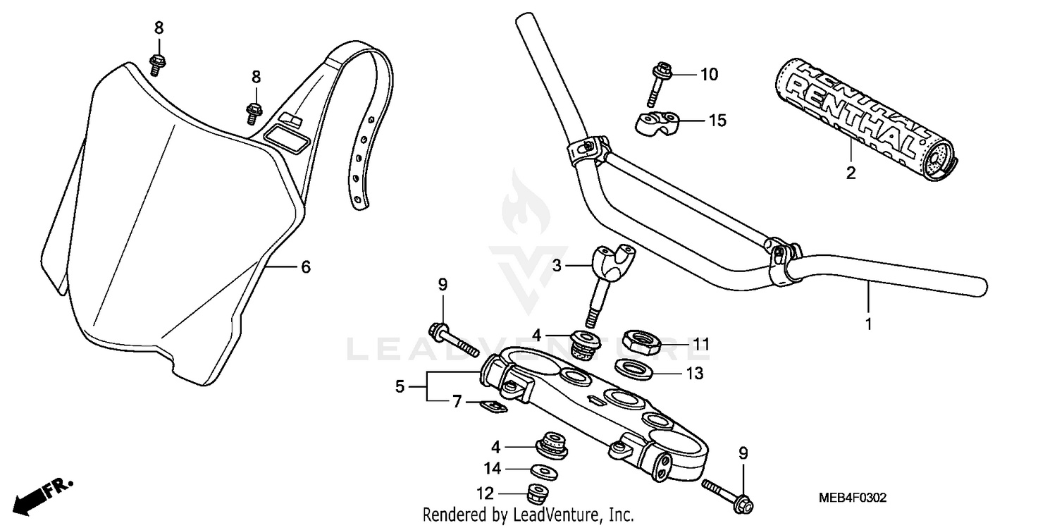 HANDLEBAR + TOP BRIDGE ('08)