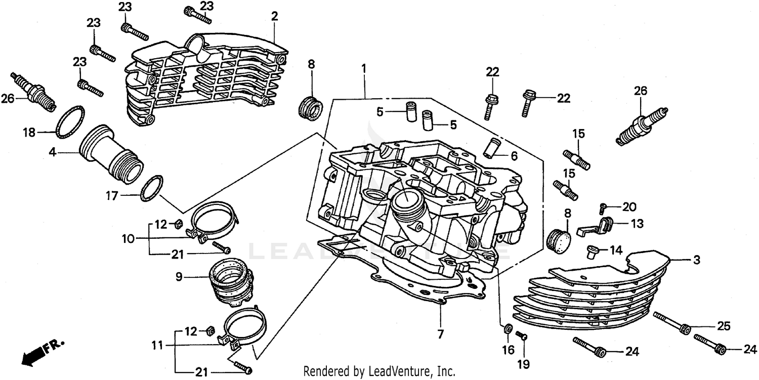 CYLINDER HEAD (RR.)