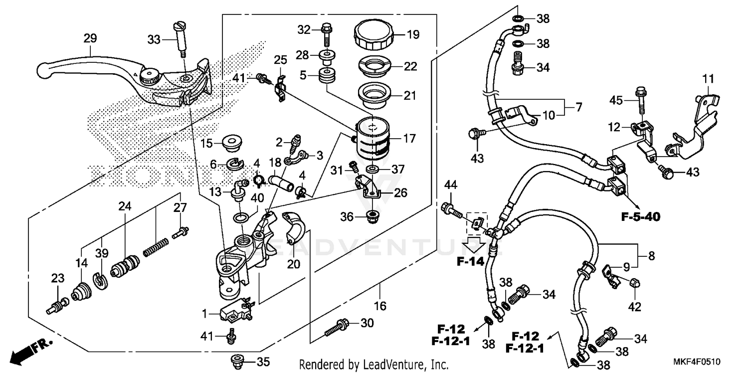 FRONT BRAKE MASTER       CYLINDER (2)