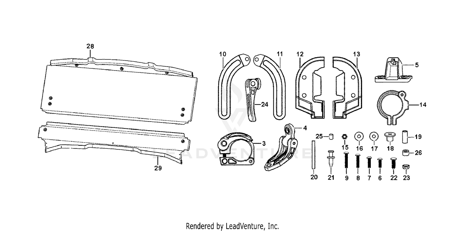 2-PIECE POLY WINDSHIELD  (HARD COAT)