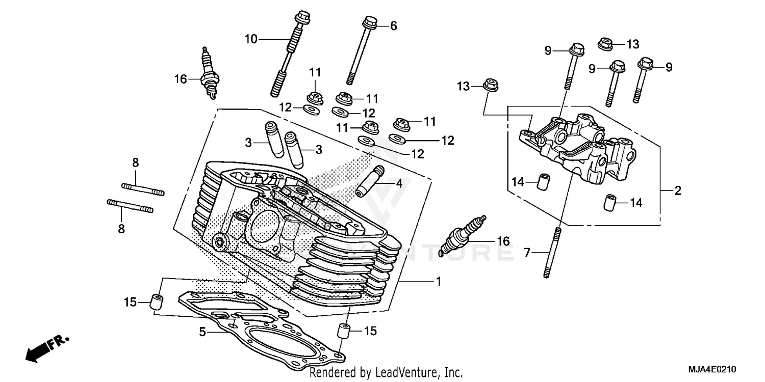 REAR CYLINDER HEAD