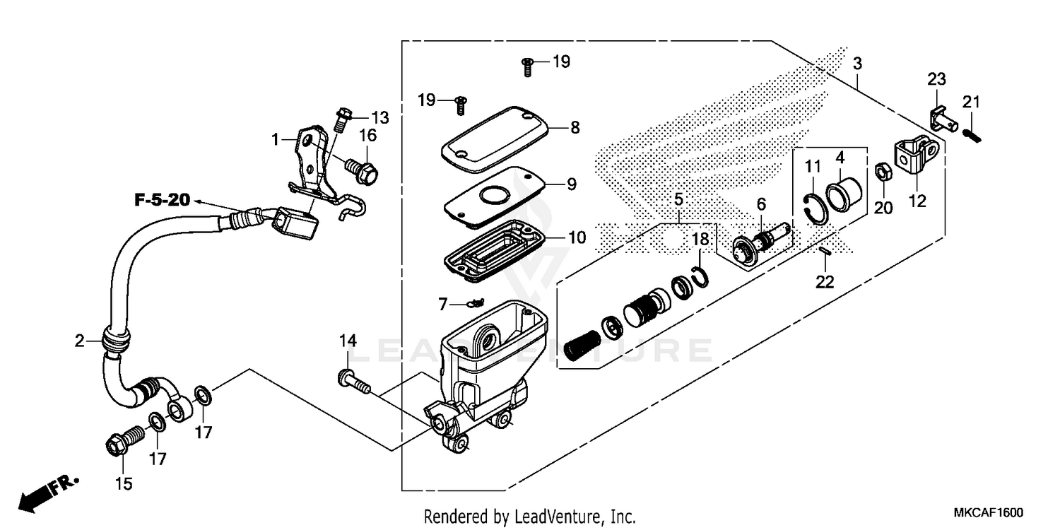 REAR BRAKE MASTER        CYLINDER