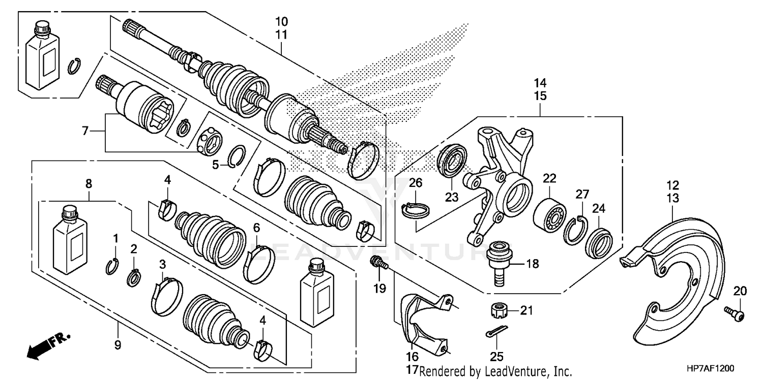 FRONT KNUCKLE@DRIVESHAFT