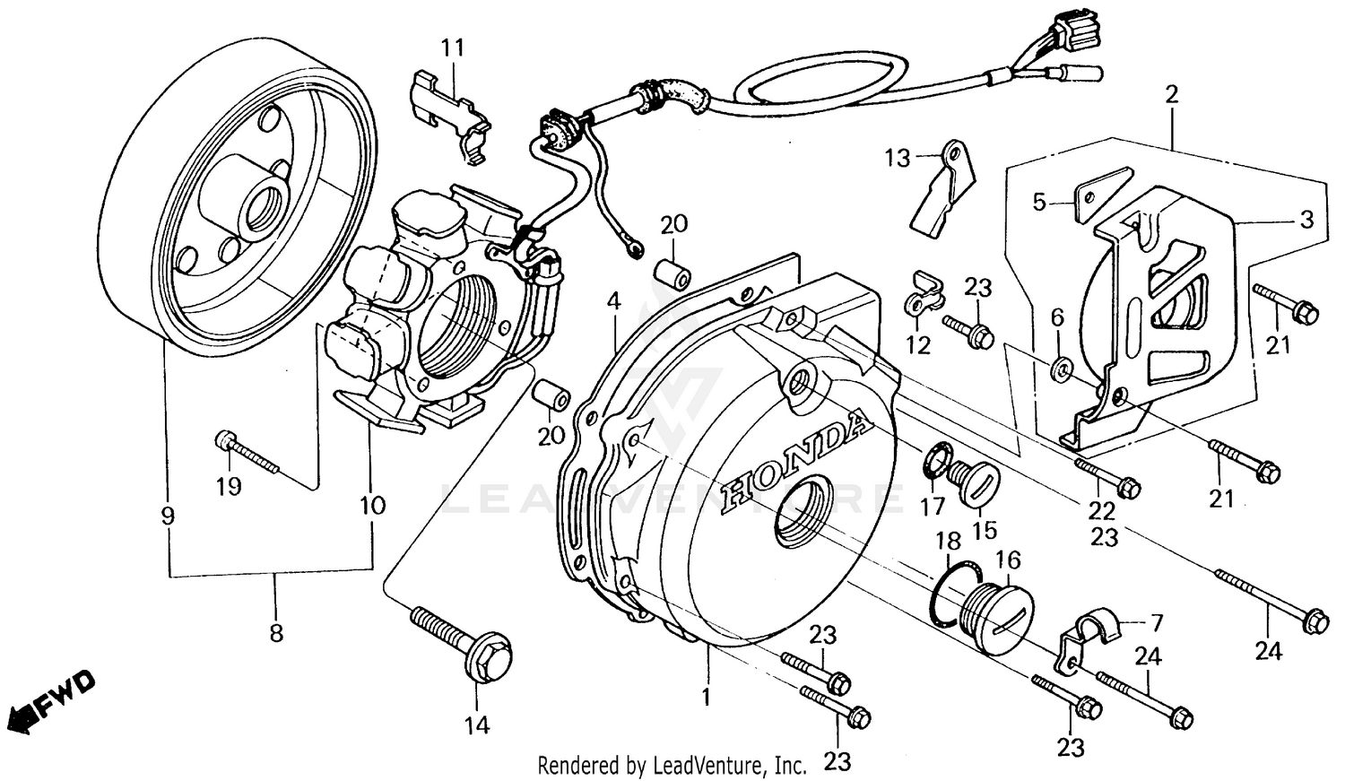 LEFT CRANKCASE COVER