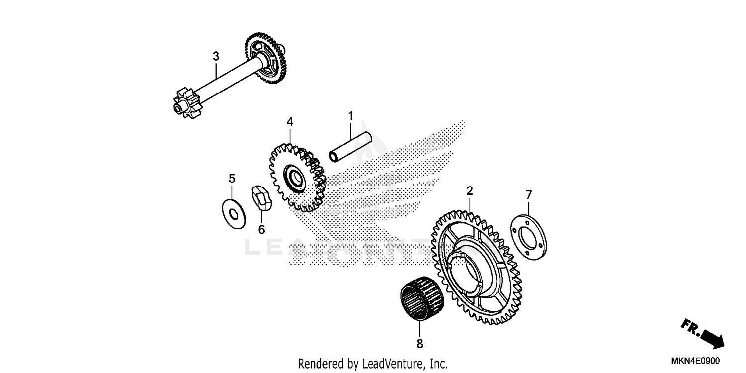 STARTING DRIVEN GEAR
