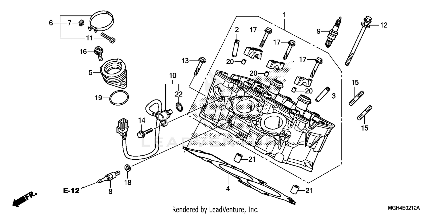CYLINDER HEAD (RR.)