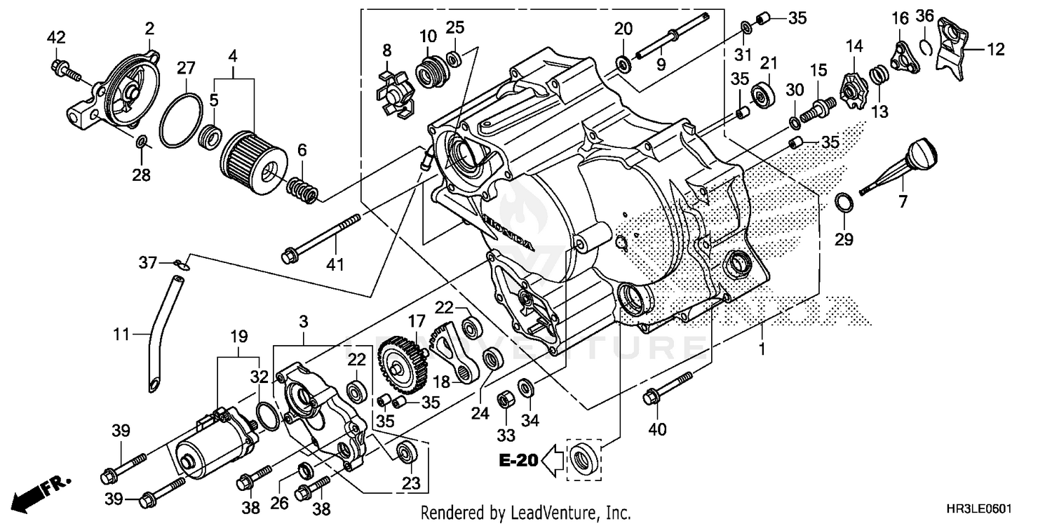 FRONT CRANKCASE COVER    (2)