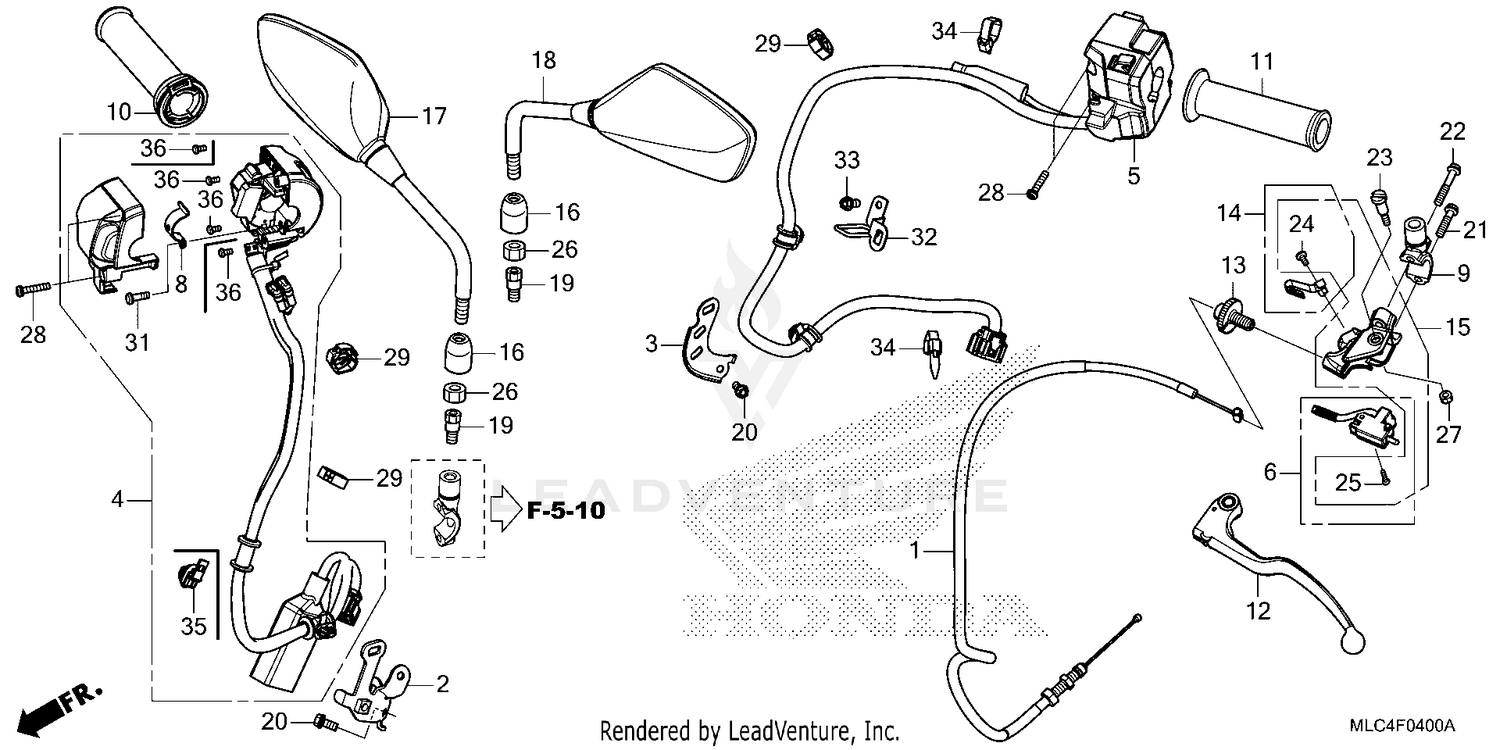 HANDLE SWITCH@GRIP@CABLE @MIRROR