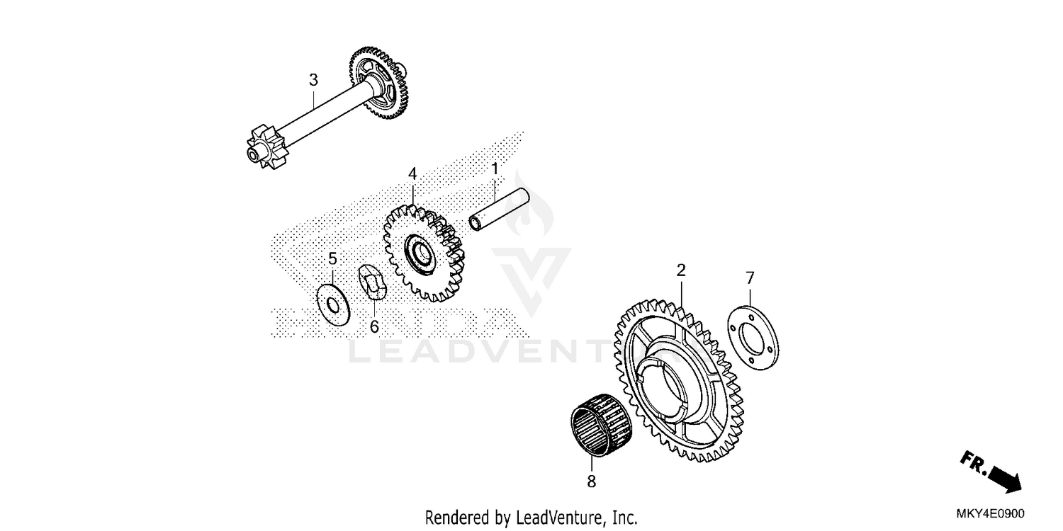 STARTING DRIVEN GEAR