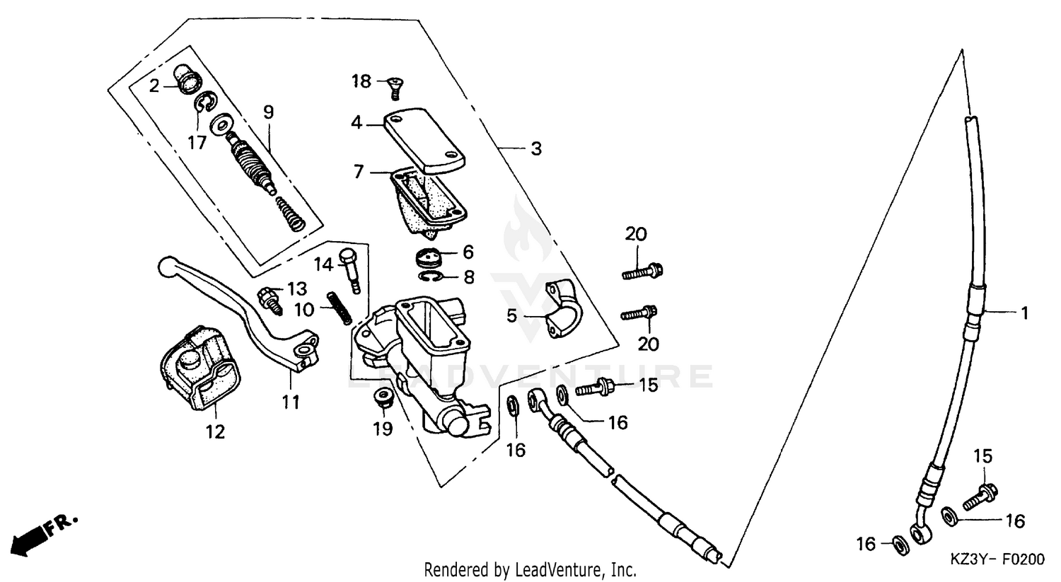 FRONT BRAKE MASTER CYLINDER