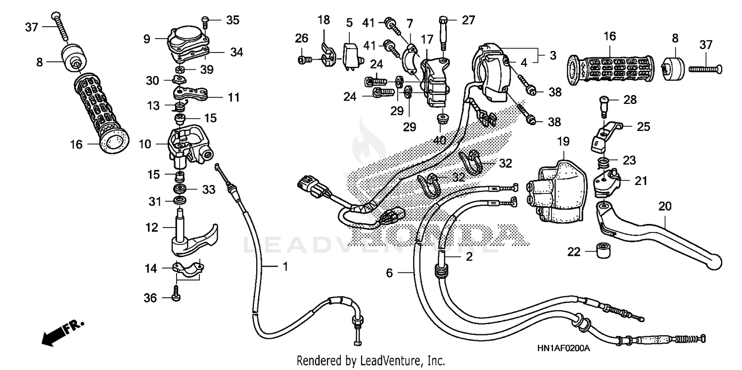 HANDLE LEVER + SWITCH + CABLE (1)