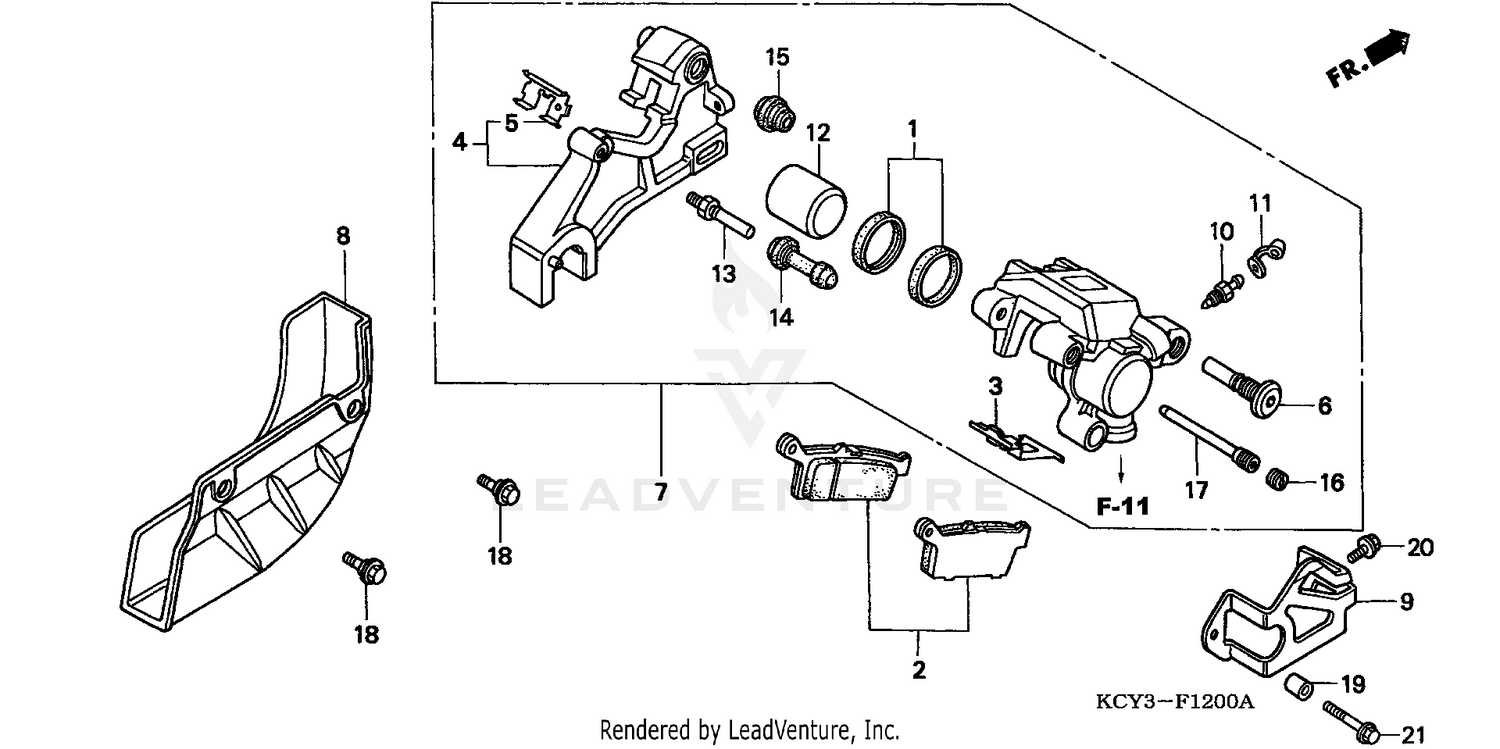 REAR BRAKE CALIPER