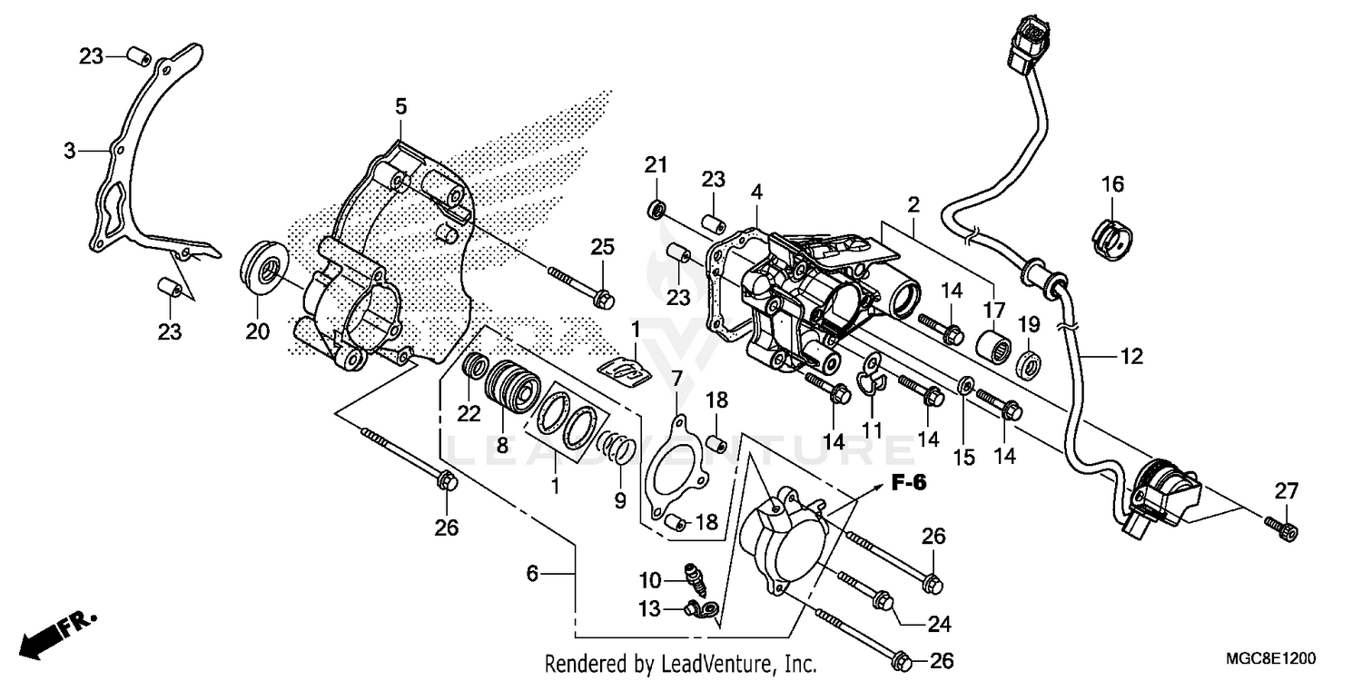 LEFT REAR CRANKCASE COVER