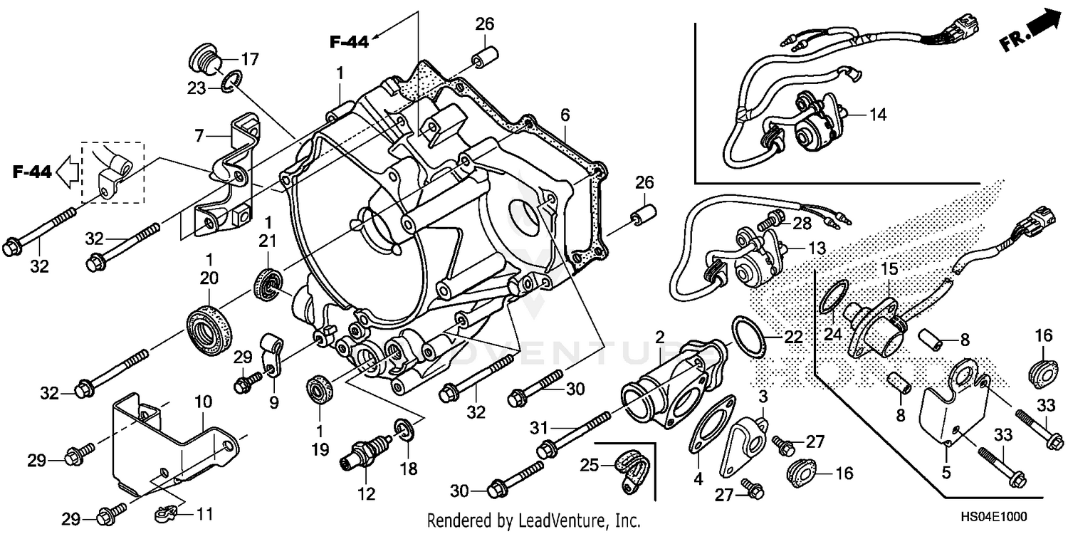 REAR CRANKCASE COVER