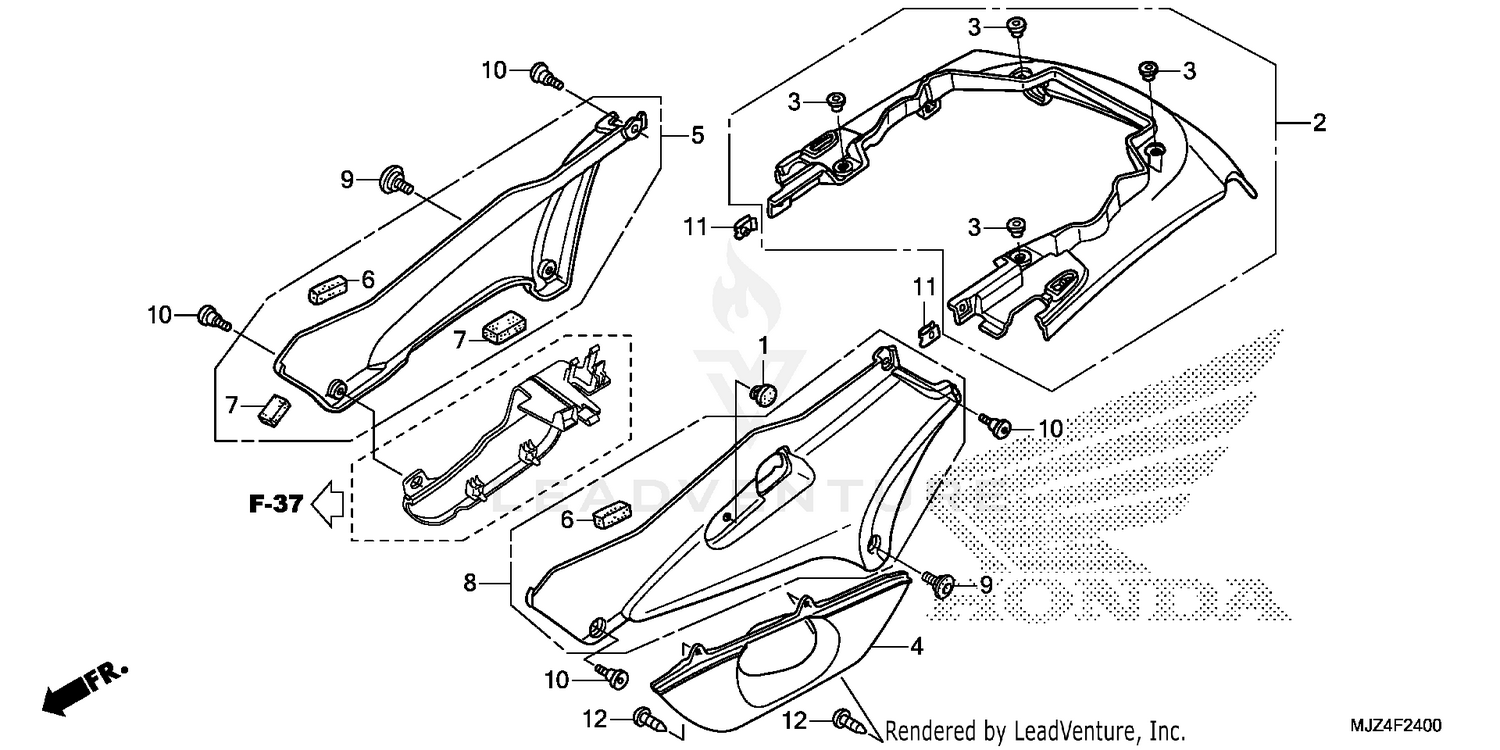 SIDE COVER@REAR COWL