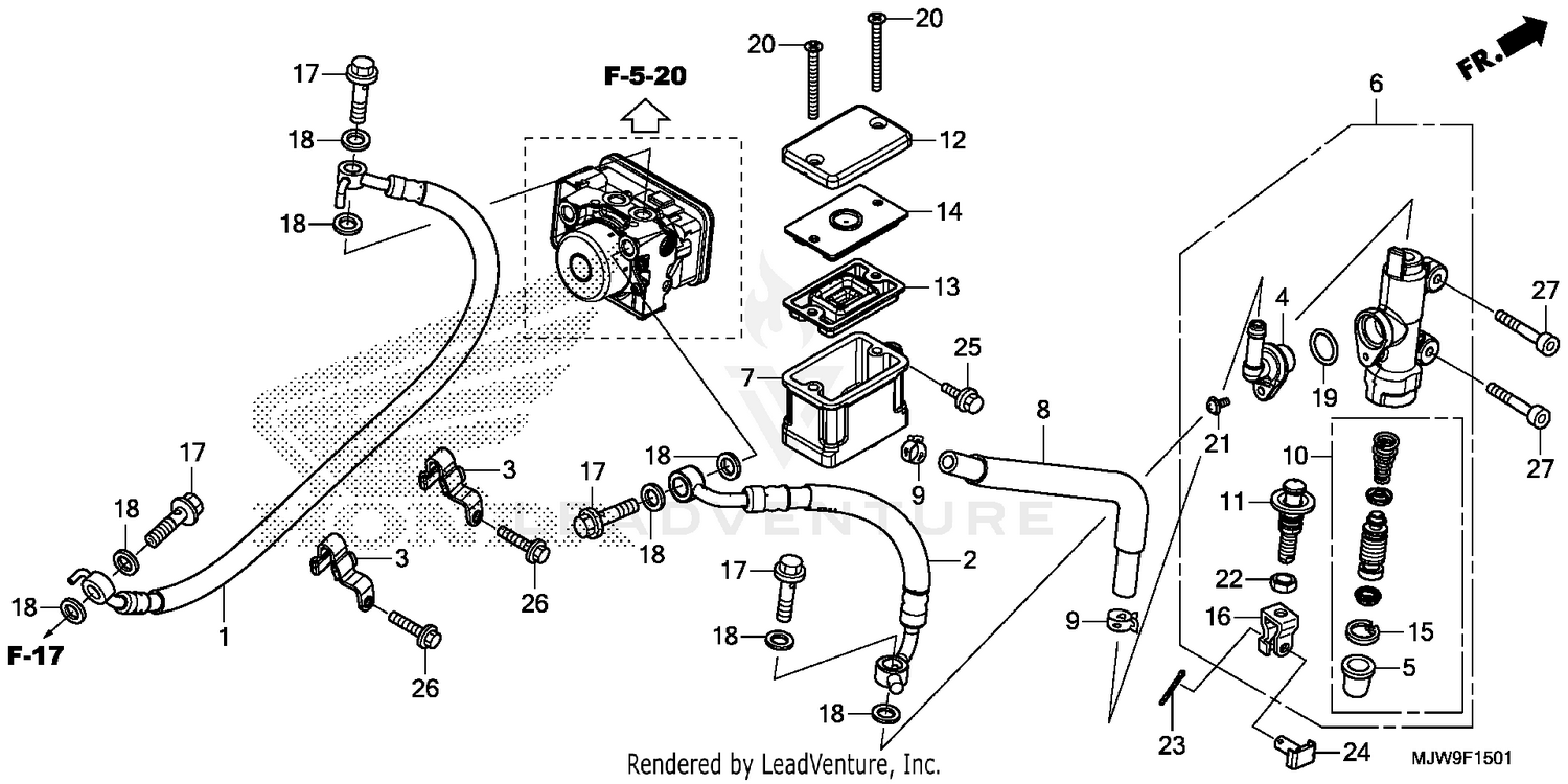 REAR BRAKE MASTER        CYLINDER (2)