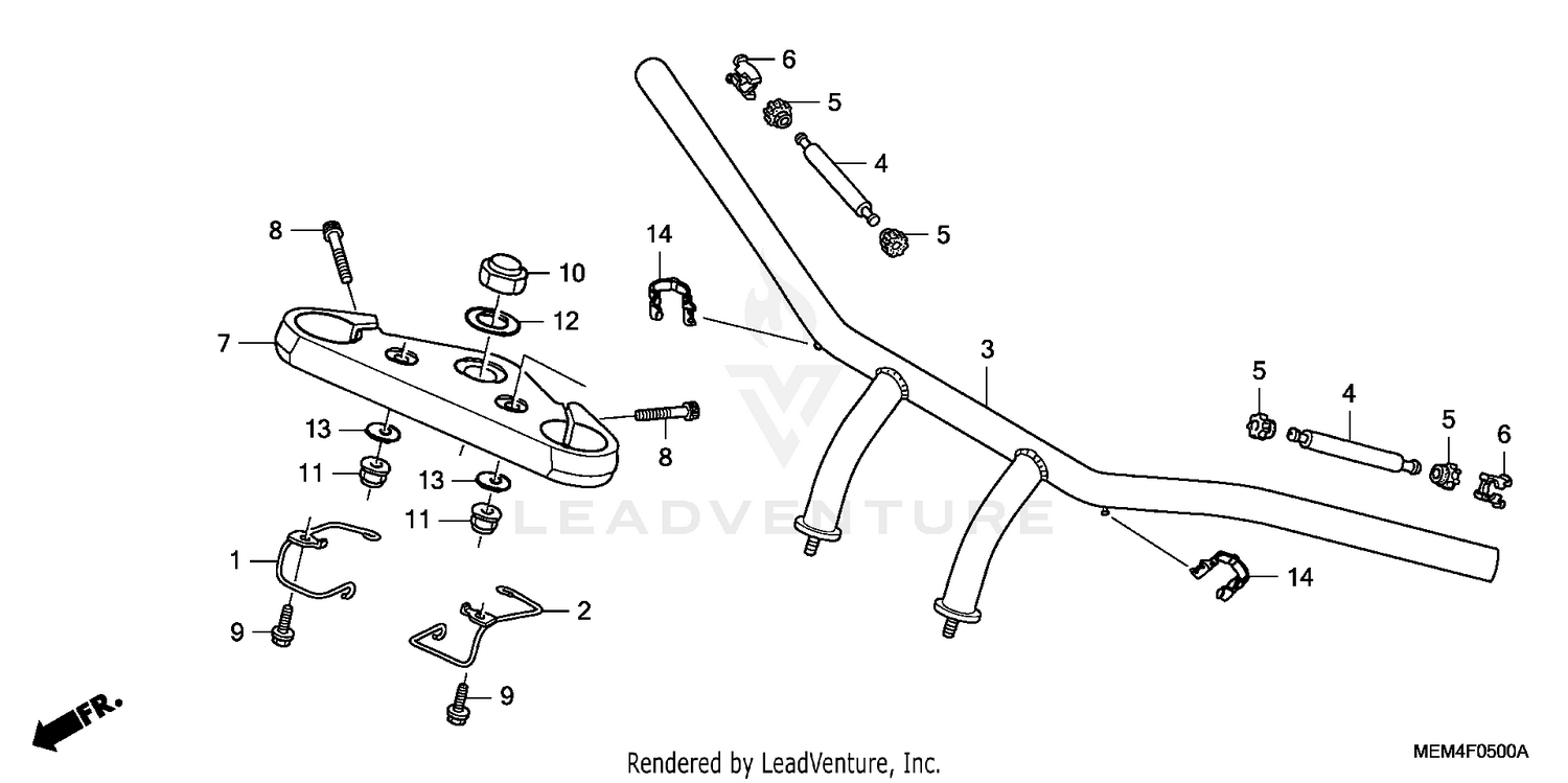 HANDLEBAR + TOP BRIDGE