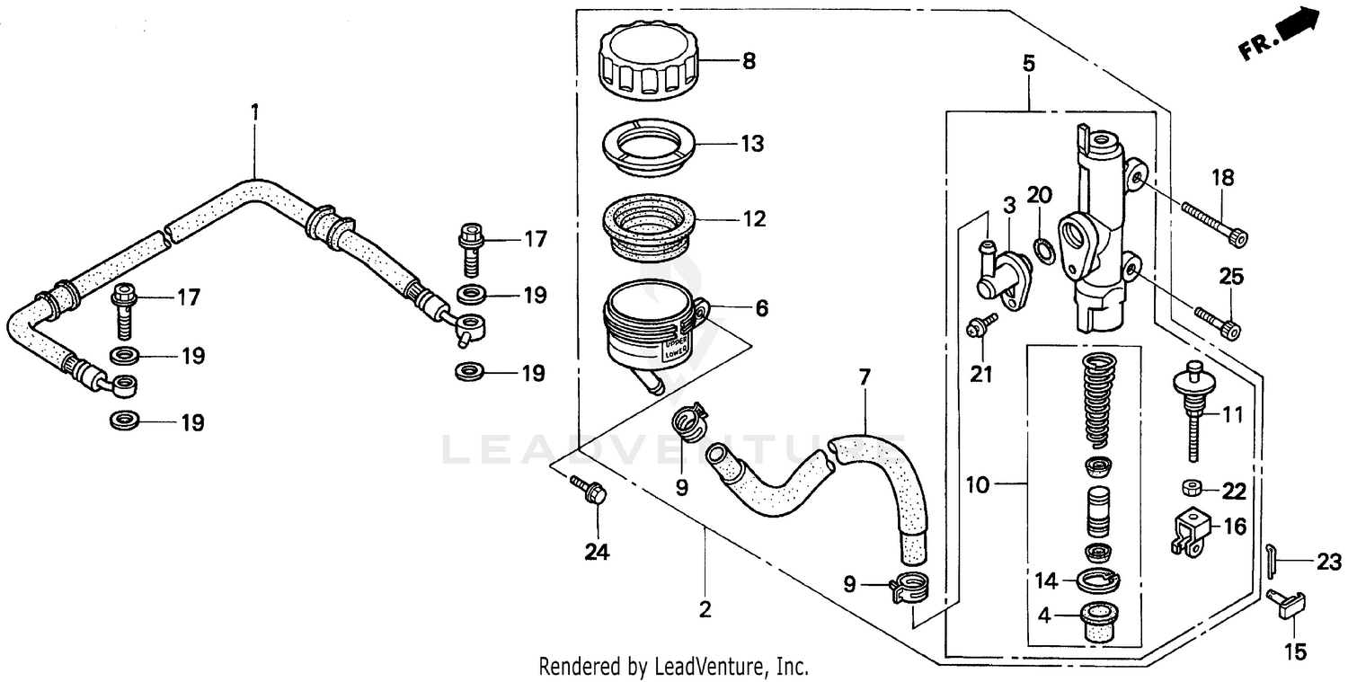 RR. BRAKE MASTER CYL. 94-96