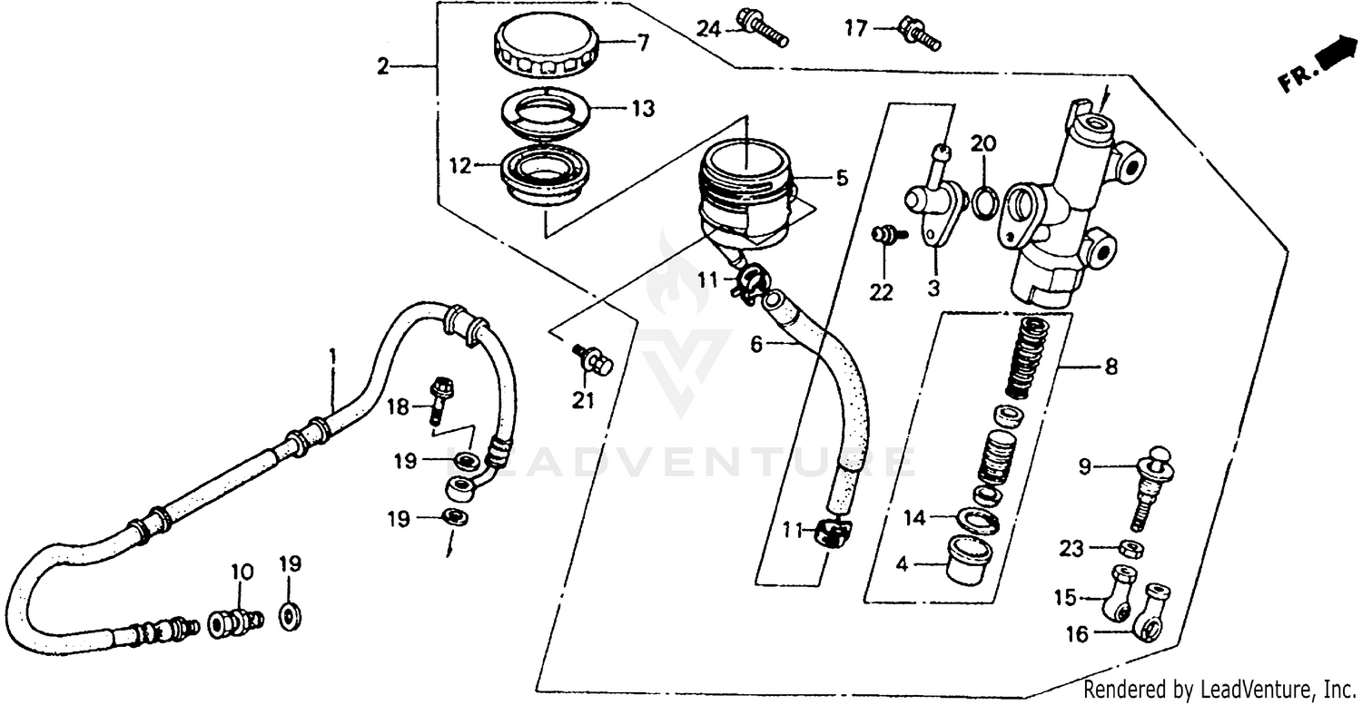REAR BRAKE MASTER CYLINDER