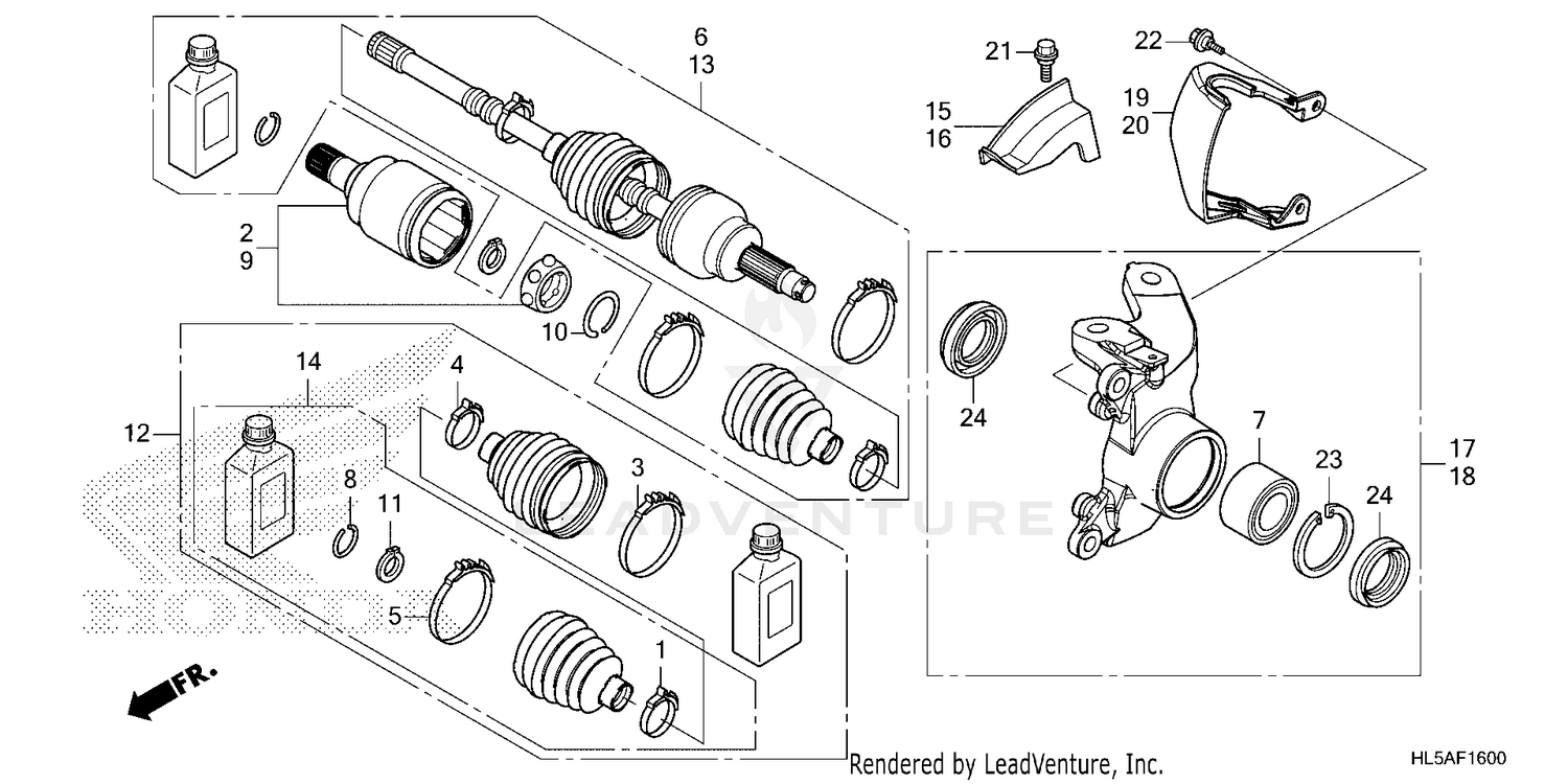 FRONT KNUCKLE@DRIVESHAFT