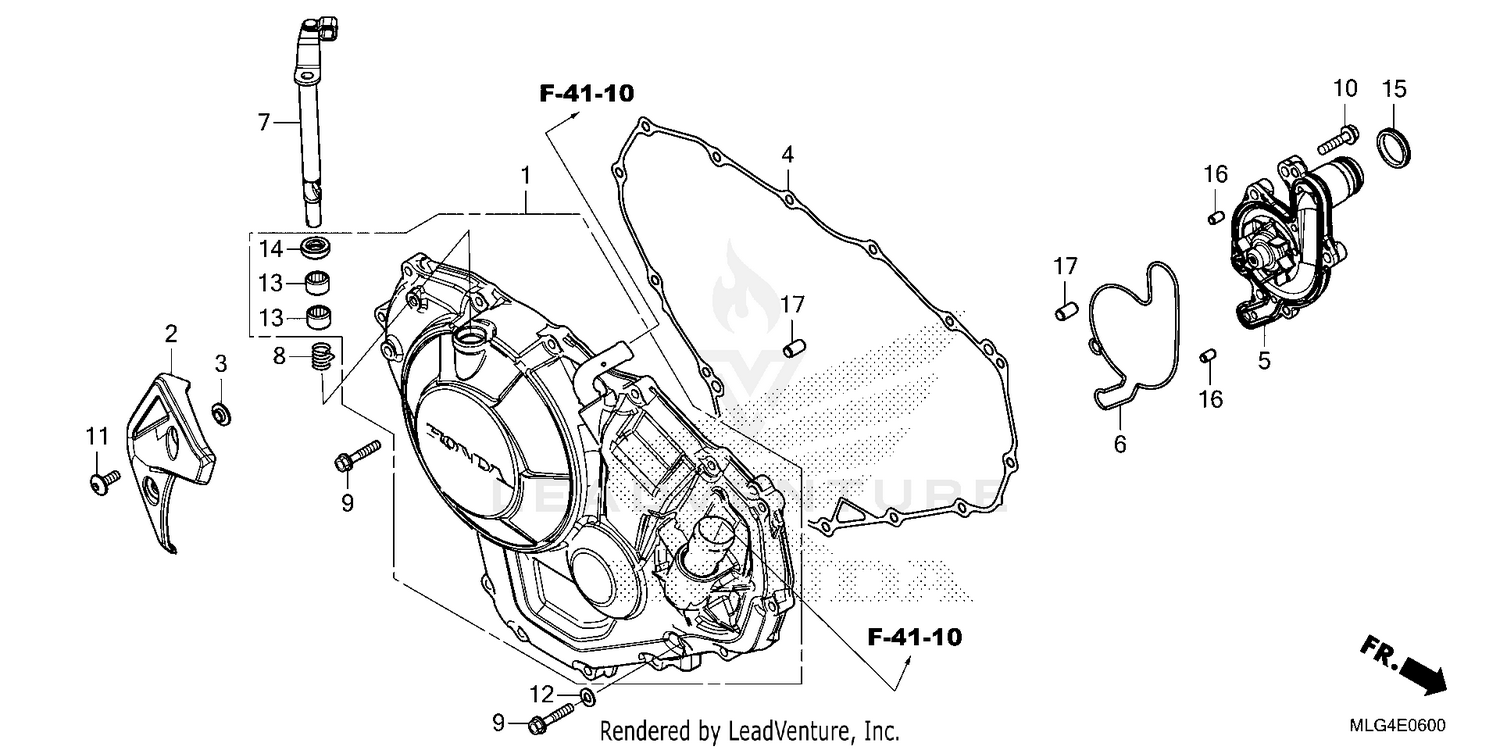 RIGHT CRANKCASE COVER    (1)