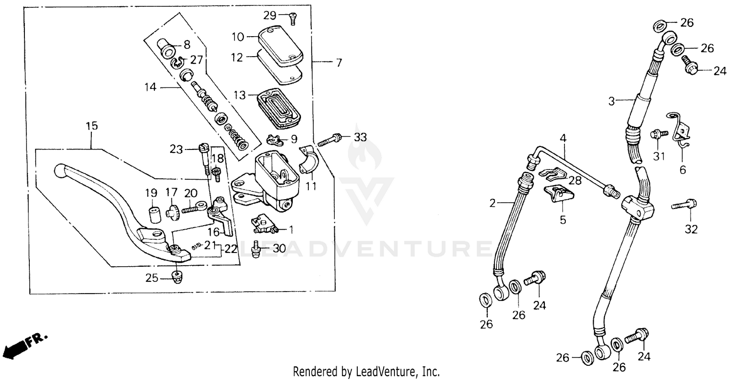 FRONT BRAKE MASTER CYLINDER