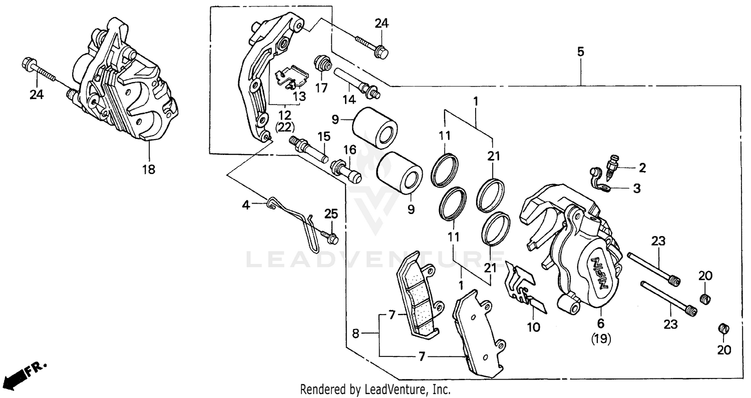 F2 FRONT BRAKE CALIPER 91-94