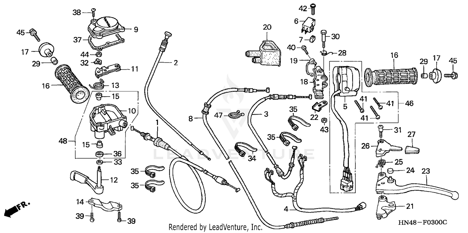 HANDLE LEVERS + SWITCHES + CABLES